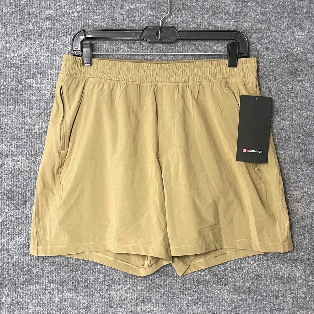 Lululemon Pace Breaker Short 5 Lined Mens Medium Oak Brown LM7BCOS OAKT NEW